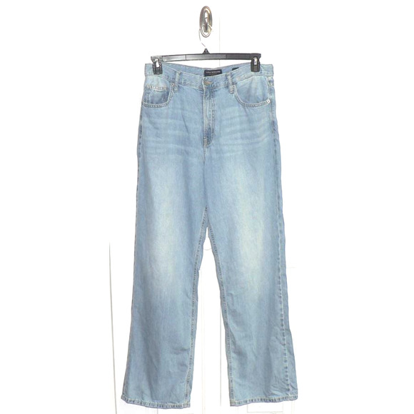 Lucky Brand Women's High Rise Wide Leg Cotton Blue Jeans Size 12/31 MSRP $99 - Picture 2 of 5
